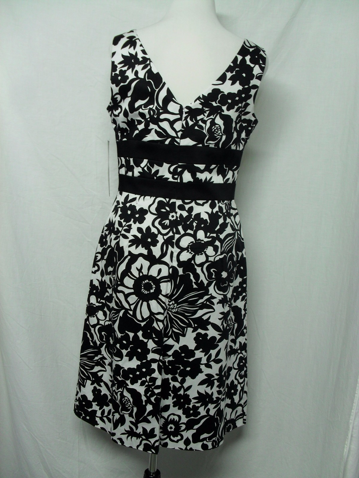 Donna Ricco Black Cotton Dress